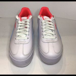 PUMA Roma Amor Heart Elevated Sport. White/Mandarine Size 9. New Without Box